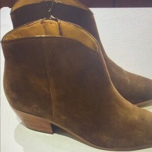 Brown Suede Ankle Boots